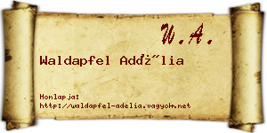 Waldapfel Adélia névjegykártya